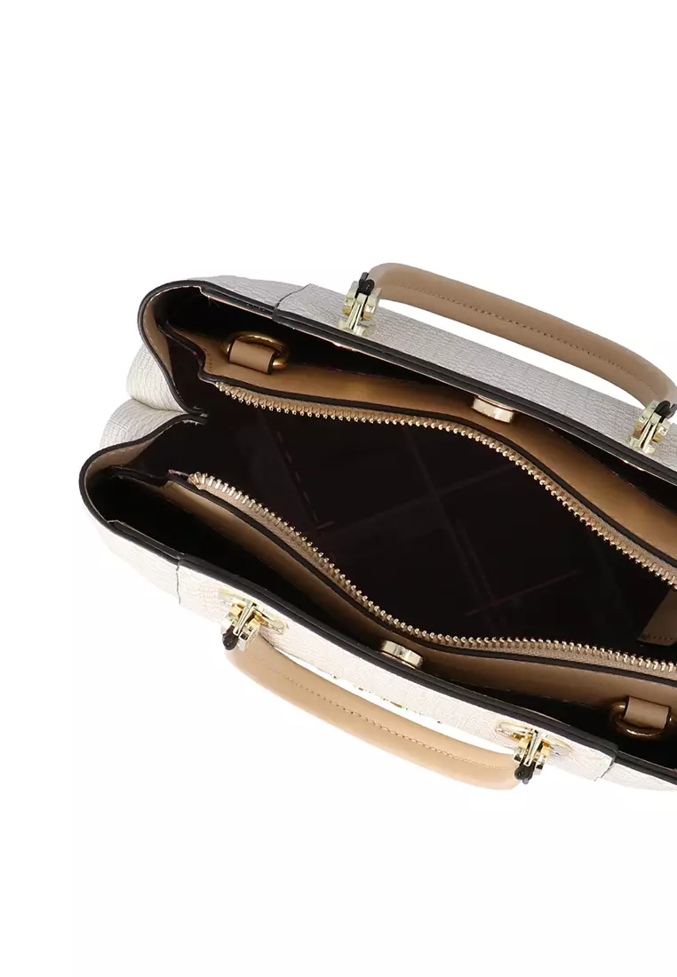 CR Allegra Top Handle Bag - Dark Beige