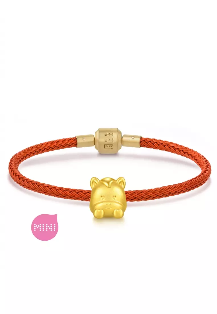 999 24K  Chinese Zodiac Horse charm  for Women & Men  95965C  (Bracelet not included)