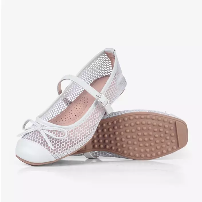 Flatshoes Mary Jane Jaring Transparan L.Mauvika