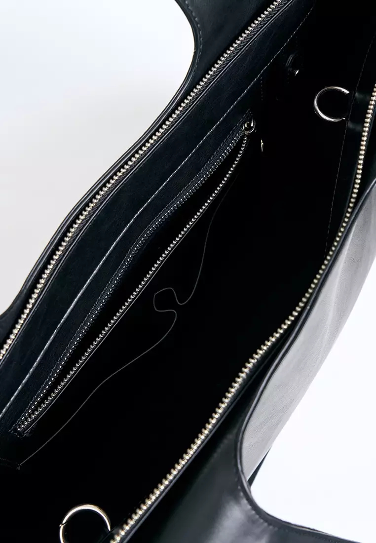 Pu  Customizable Work Bag with Zip Closure