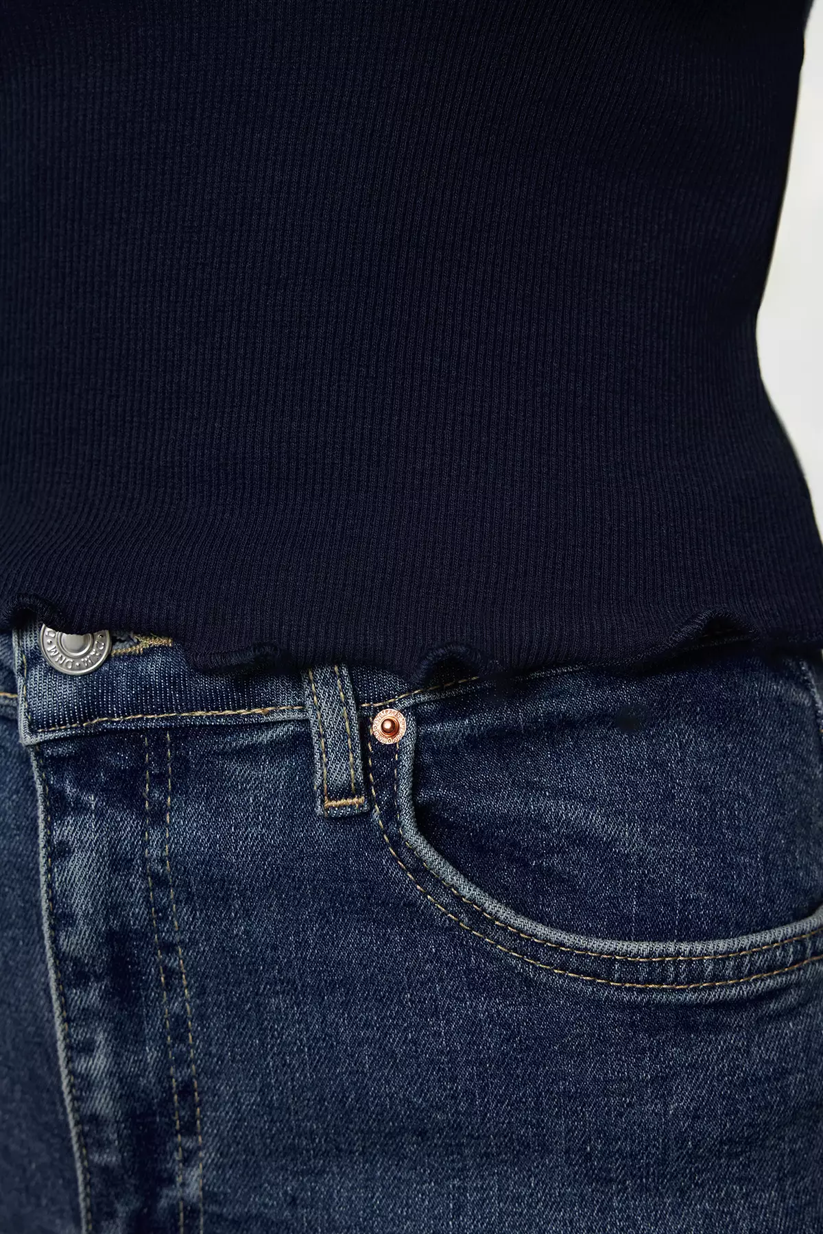 Rib Long Sleeves Top