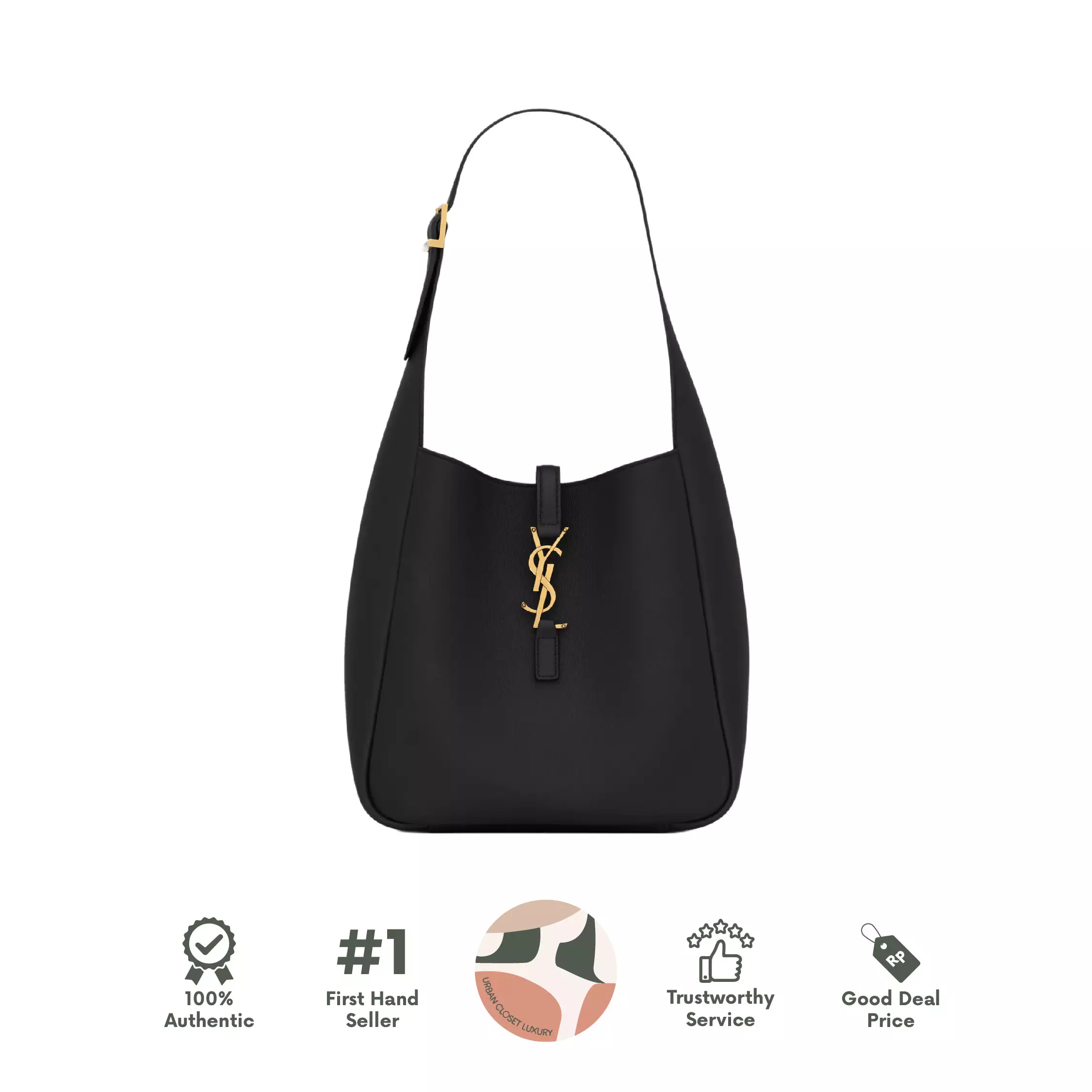 YSL Le 5 to 7 Hobo Bag Small Soft in Grained Leather