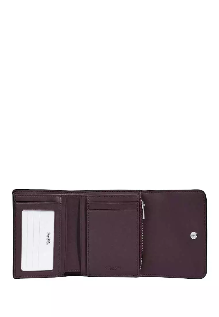 Coach trifold top wallet mens
