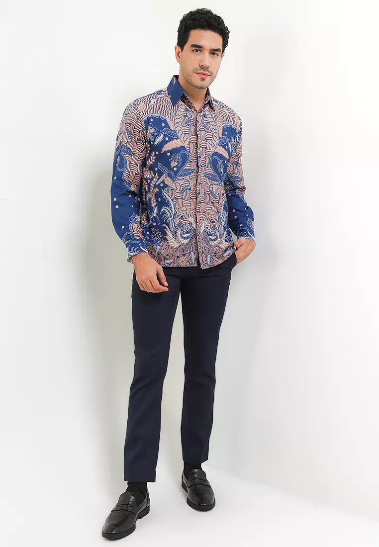 Patibrata Kemeja Batik Exclusive Premium Pria Casual Modern Lengan Panjang