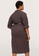Violeta by MANGO brown Plus Size Belted Textured Dress 6325BAA844A836GS_2