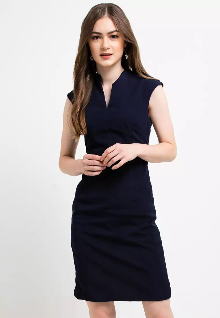 grey classy dress dd160925 main image 0
