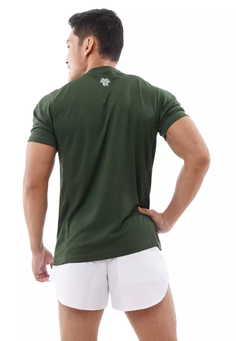 Tiento Kaos Dry Fit Men Army Baju Olahraga Lari Pria