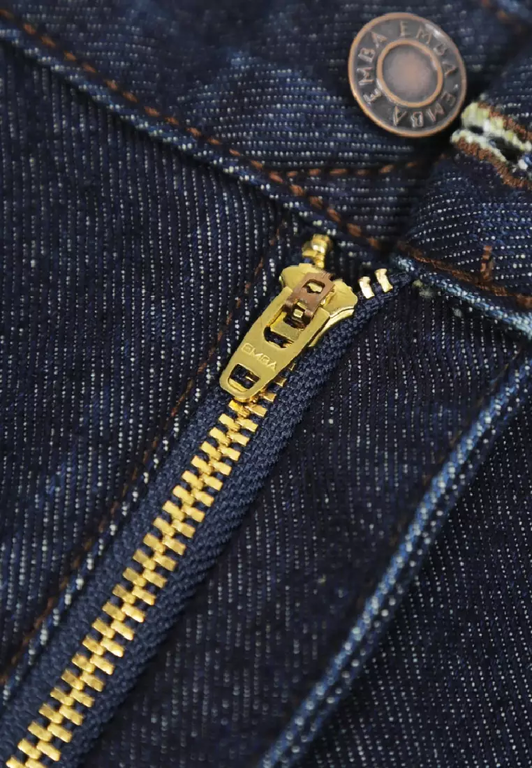 EMBA DENIM - Travis Celana Panjang Denim Pria Regular Fit Non-Stretch  Dark Stone