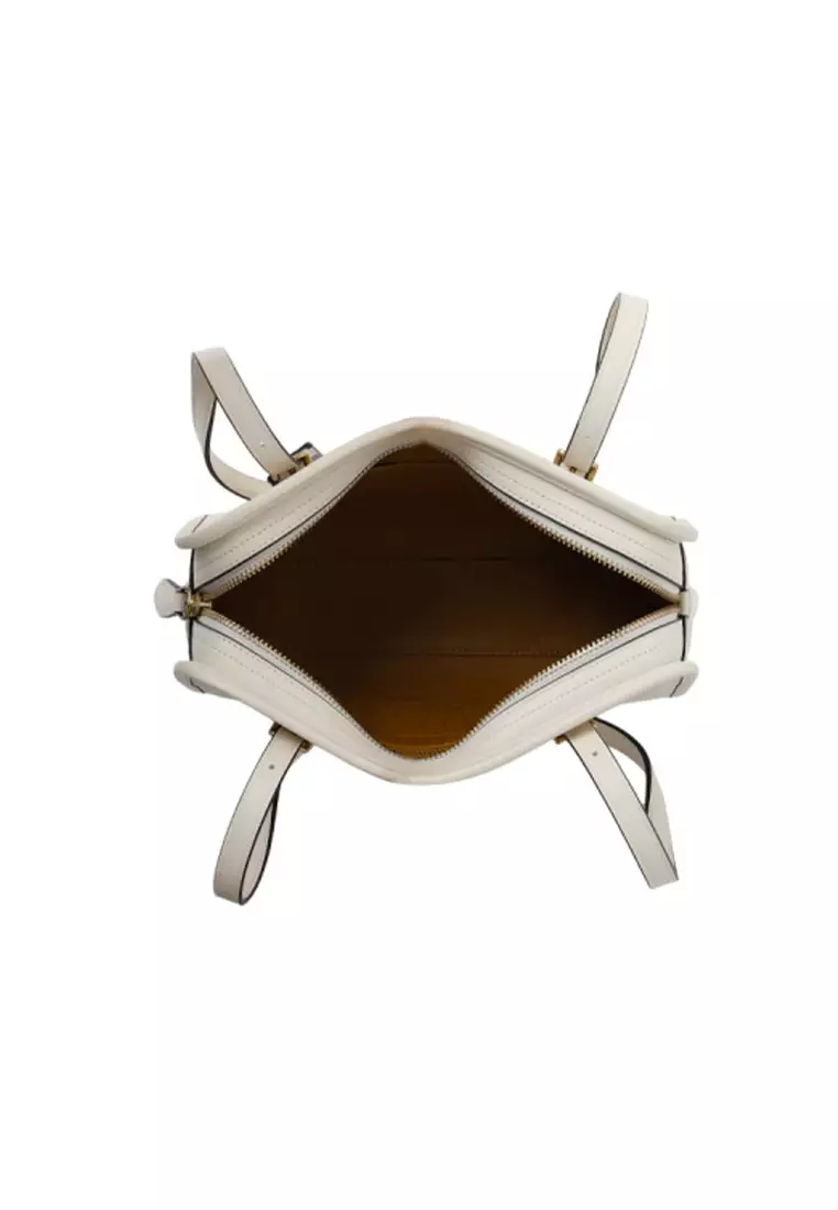 Swing Zip 25 Women's Shoulder Bag in White CM565