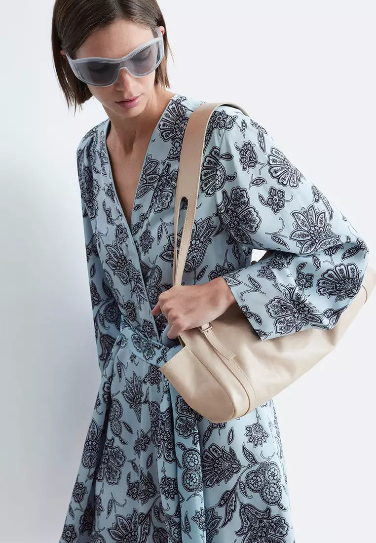 Floral Wrap Mini Dress