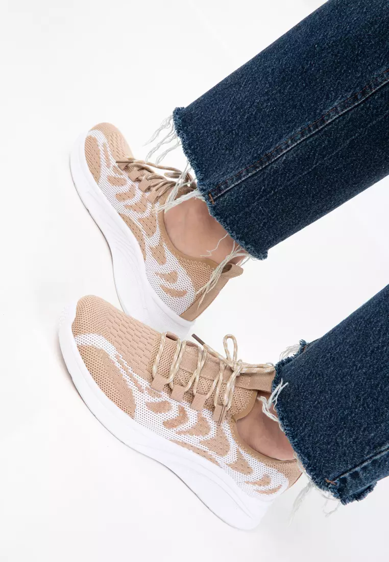 Mink-White Women's Sneaker 20718