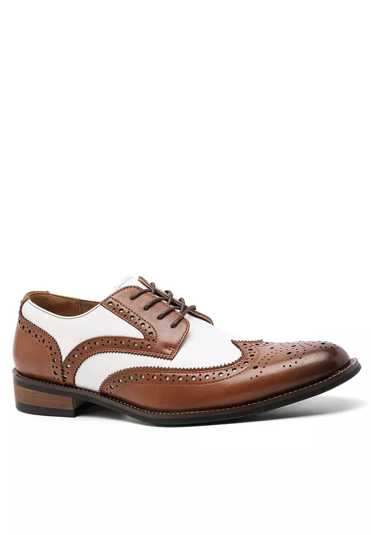 Discount on Twenty Eight Shoes  shoes - SKU: Business Leather Color Block Derby Shoes Mk5011-6