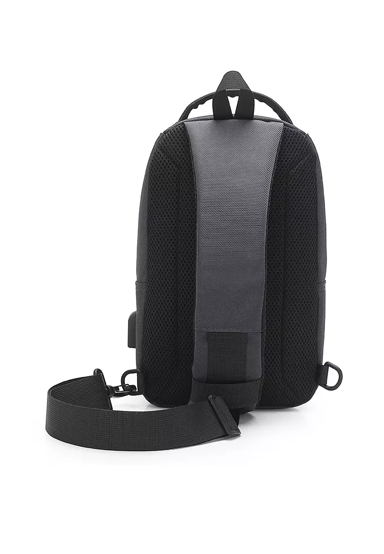 Men's Waist Bag / Belt Bag / Chest Bag - Grey