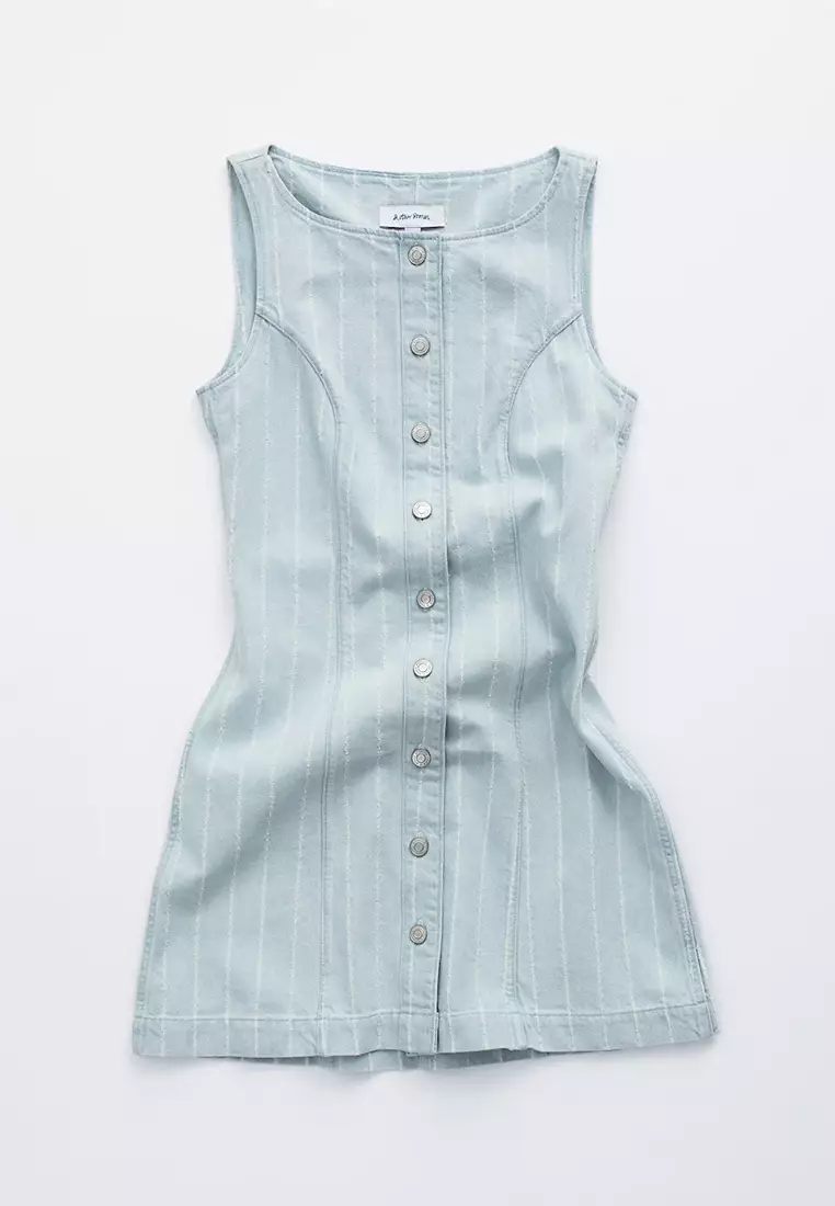 A-Line Denim Mini Dress
