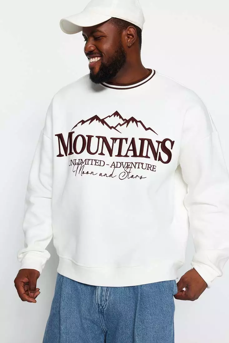 Plus size 2025 embroidered sweatshirts