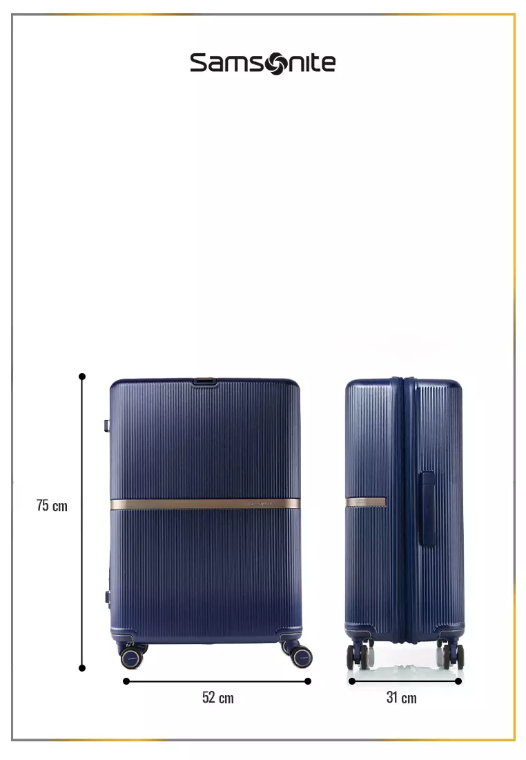 Samsonite Koper Hardcase Minter Spinner Large 28 Inch - Navy