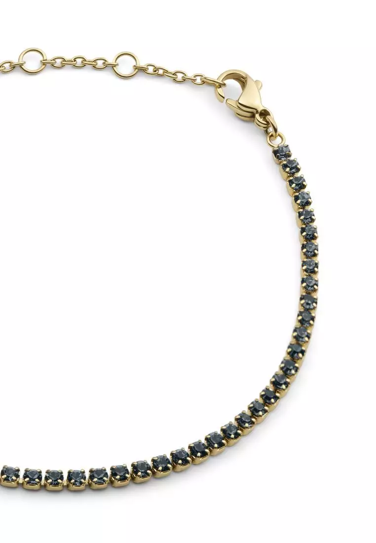 Classic Tennis Bracelet Nightfall Gold  - Unisex Bracelet for women and men stainless steel Bracelet DW Official Authentic Original 手鍊 不鏽鋼手鍊 DW 官方正品原裝