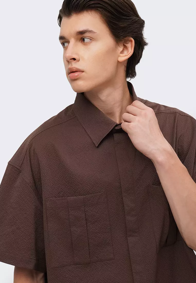 Pleated Chest Shirt