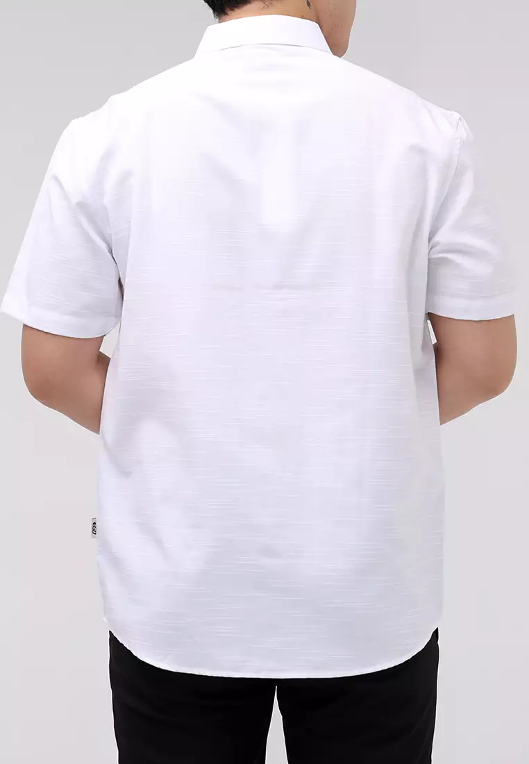 Woven Slub Cotton Short Sleeves