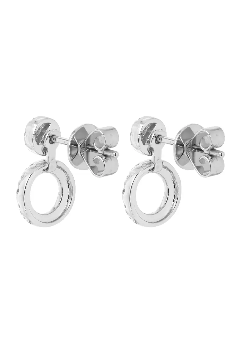 TOMEI Diamond Earrings, White Gold 750