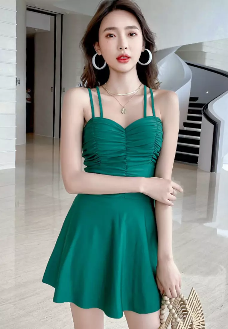 Casual deals dress green