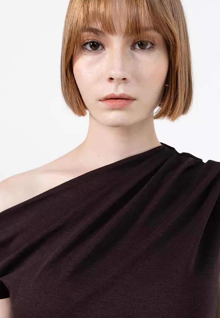 Asymmetrical Ruched T-Shirt