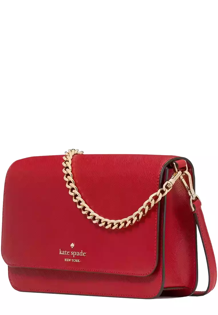 Madison Flap Convertible Crossbody Bag in Candied Cherry kc430