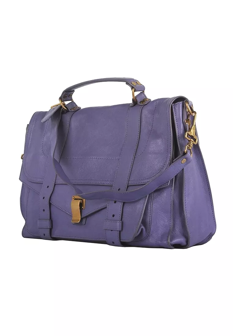 Pre loved Proenza Schouler PS1 Large Shoulder Bag for Women in Purple O1 H00003 L001B 7026