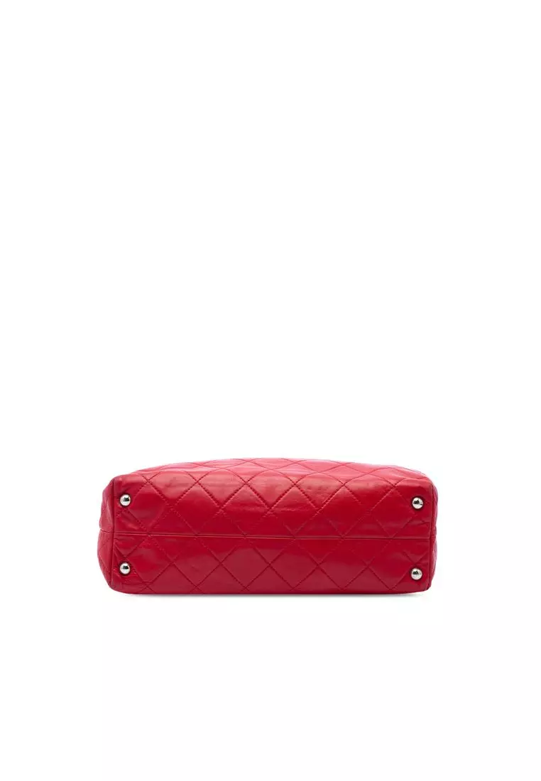 Pre-Loved Chanel Large Quilted Calfskin In The Business Tote