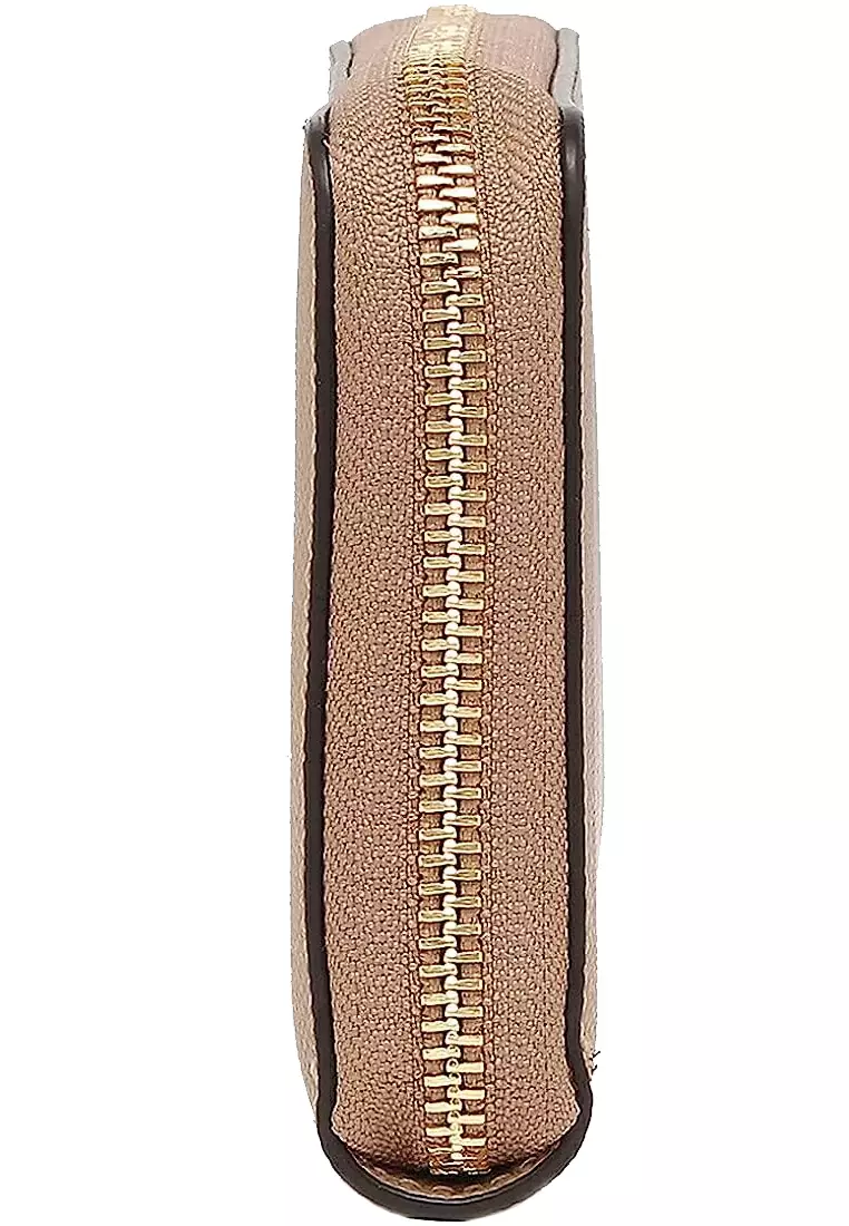 Coach Long Zip Around Wallet in Taupe C3441