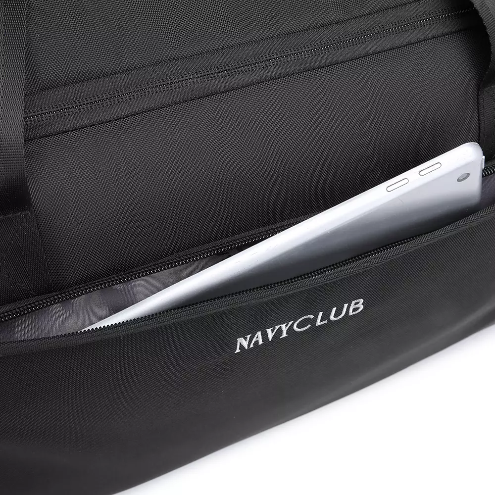Navy Club Travel Bag HGJ - Duffle Bag Tas Pria Wanita - Tas Pakaian Multi Fungsi (Tas Jinjing dan Tas Selempang)