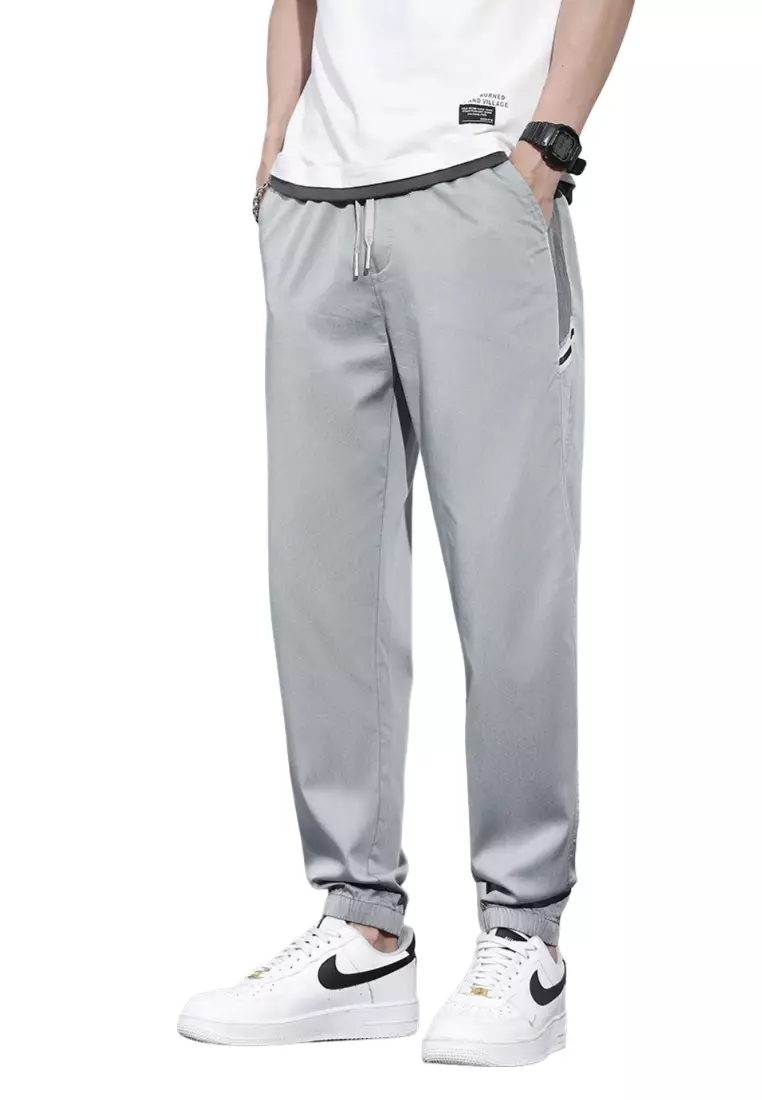 Mens drawstring sweatpants no sale elastic waist