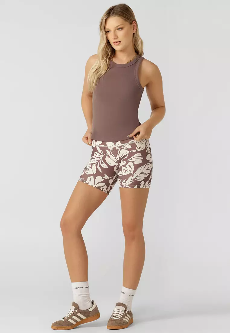 Hibiscus Hi-fold No Ride Bike Shorts