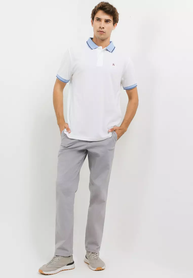 Saber Stripe Collar Polo