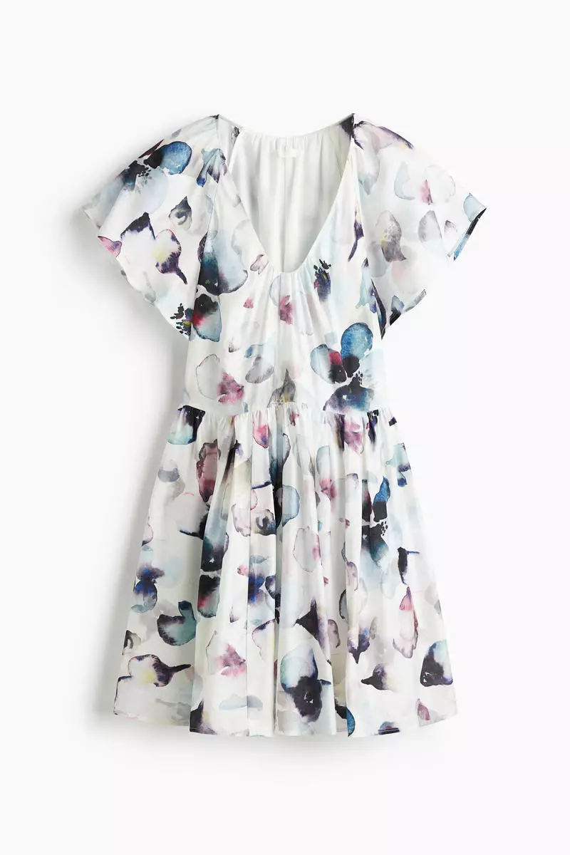 Flared-skirt dress