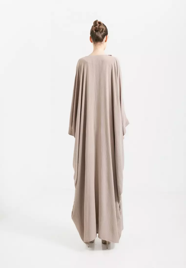 Zayna Abaya Light Taupe