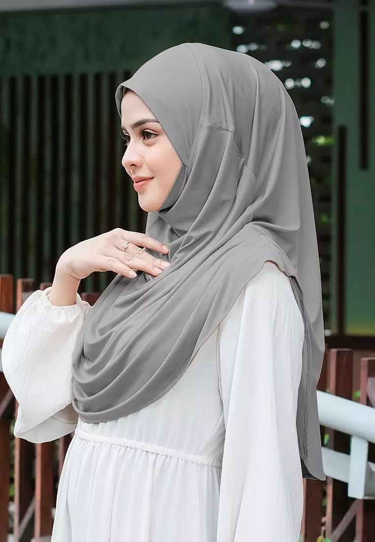 HIJAB INSTAN FATHIA - DARK GREY
