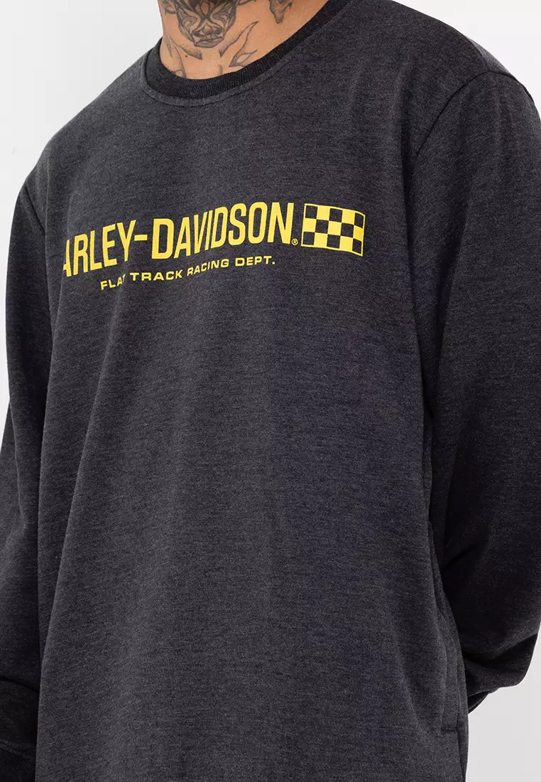Harley davidson crew sweatshirt shop