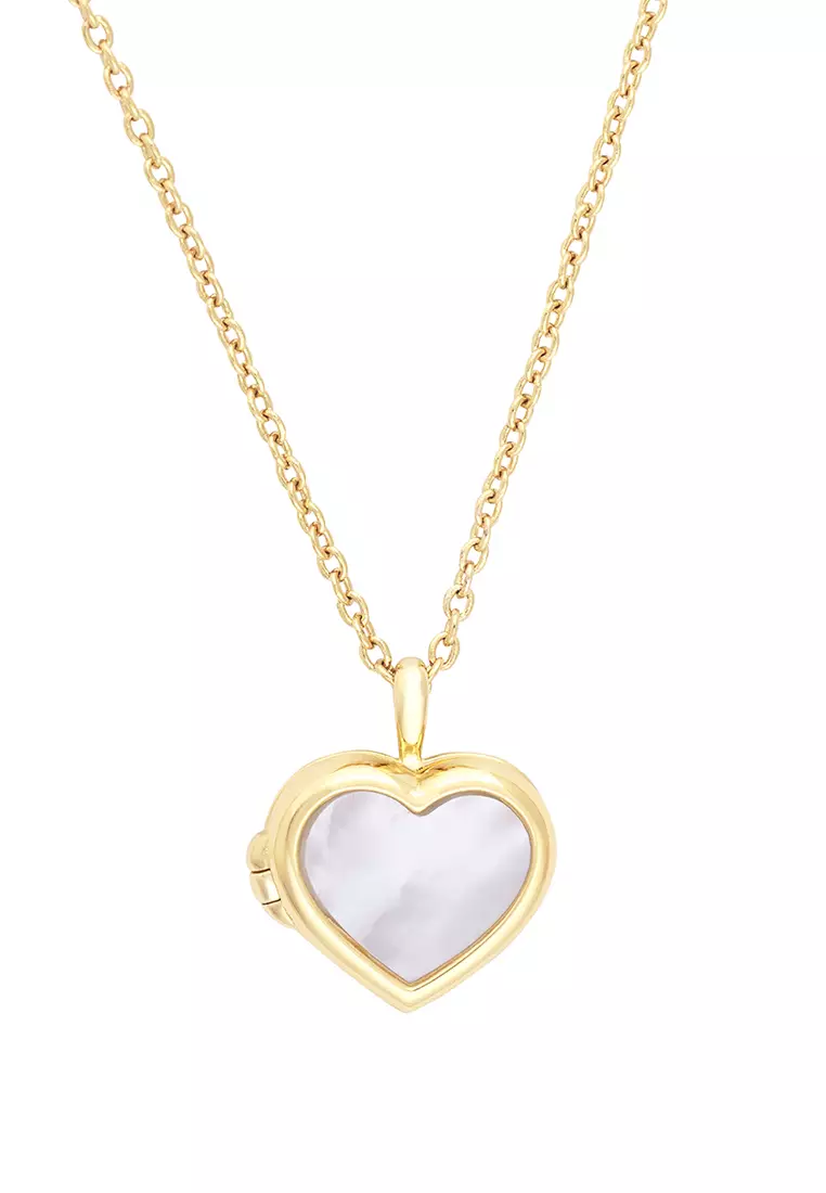 Buy Wanderlust + Co Heart Pearl Locket Necklace 2026 Online | ZALORA