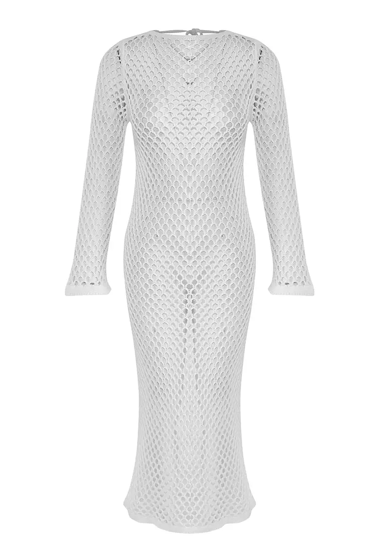 jacksonville beach prom dresses ALEXA - Crochet Knit Midi Dress