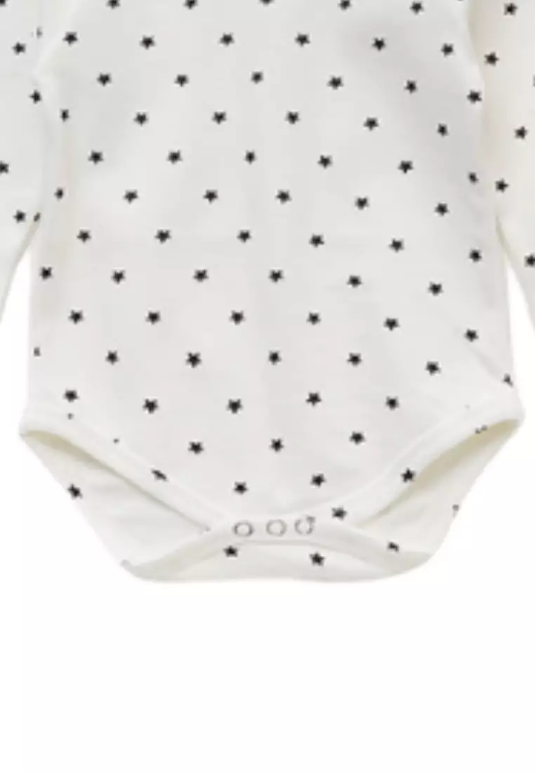 Starry Romper Set - White