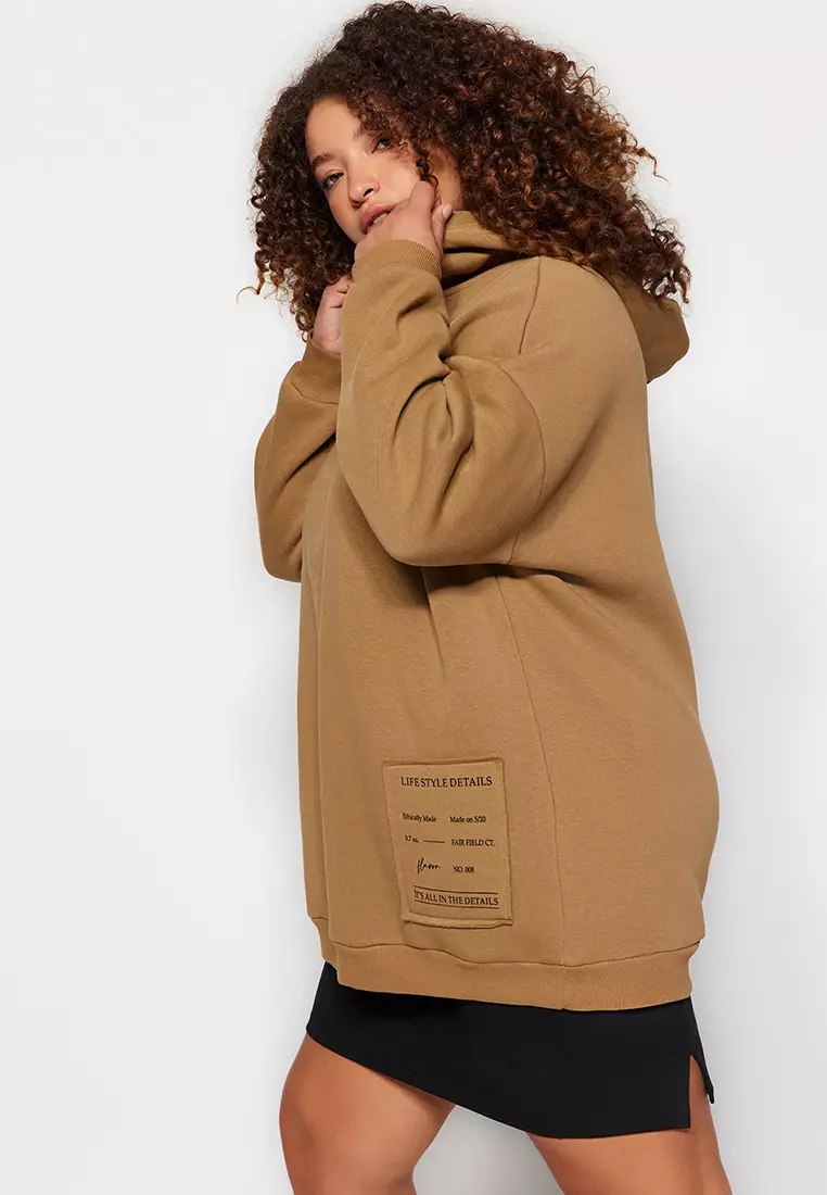 Plus Size Printed Hoodie