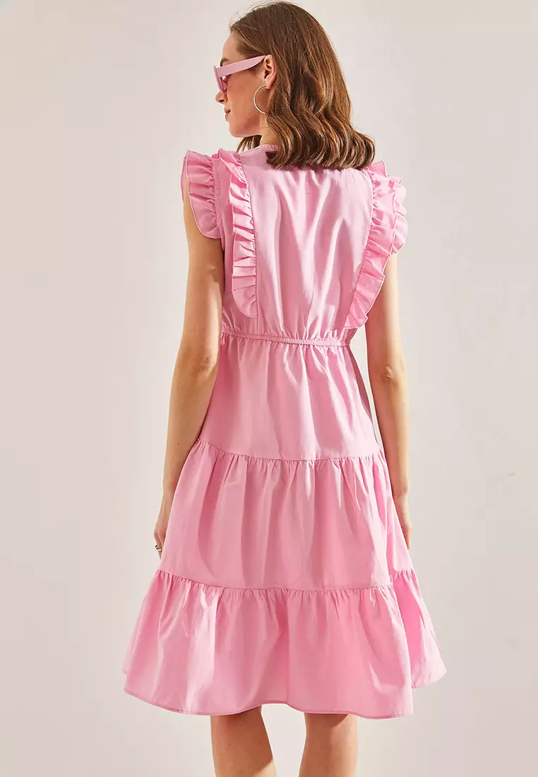 Frilly Buttoned Dress