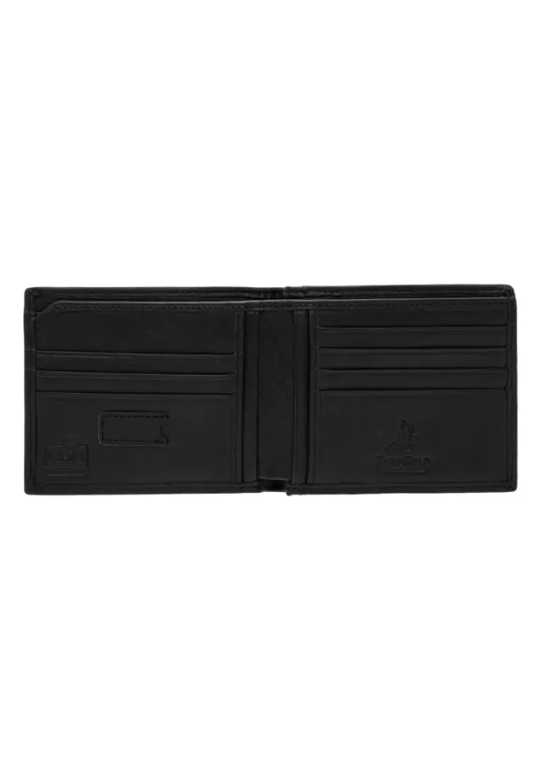 Men's Grain Leather RFID Minimalist Slim Bifold Big Wallet EWB 40363