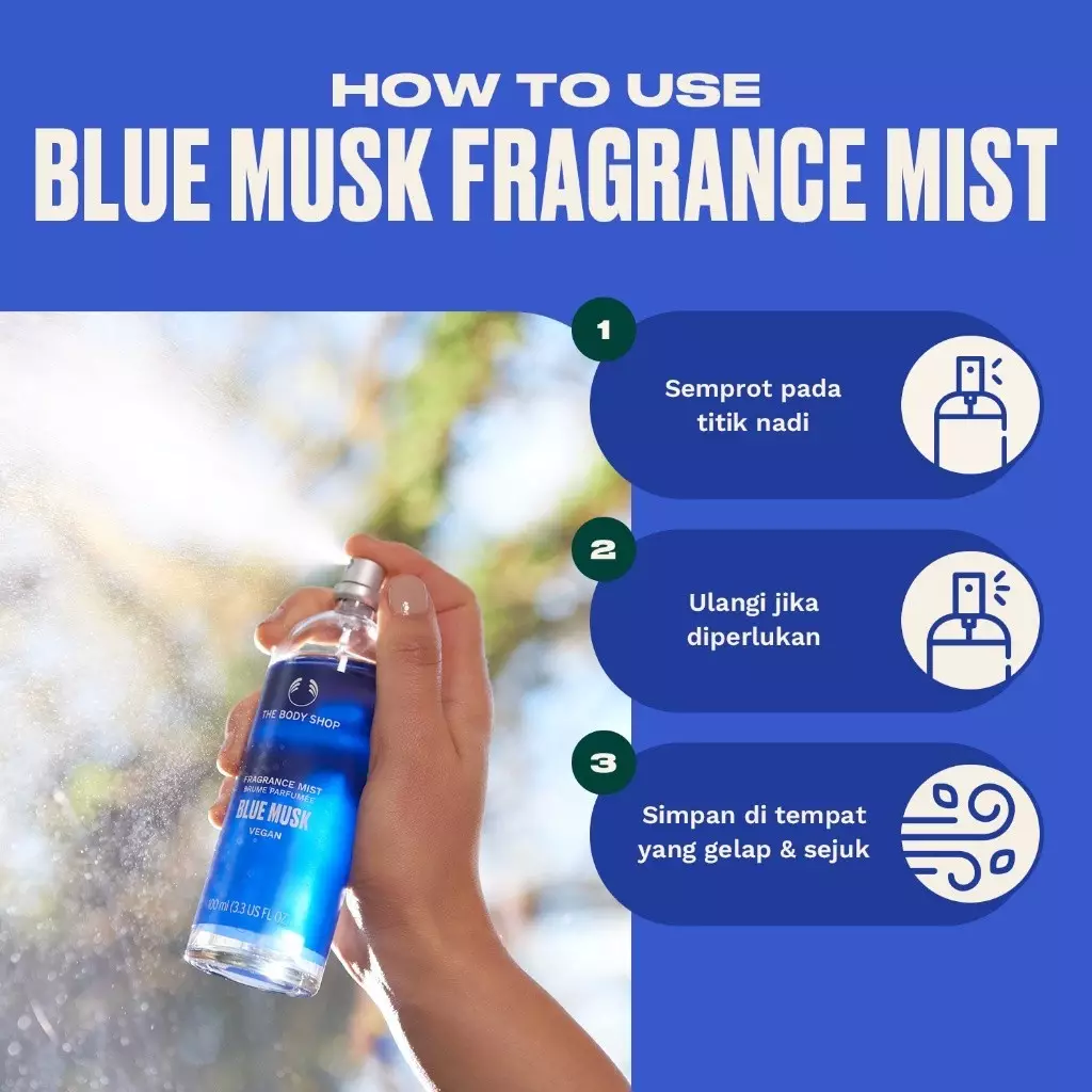 Blue Musk Fragrance Mist 100ML