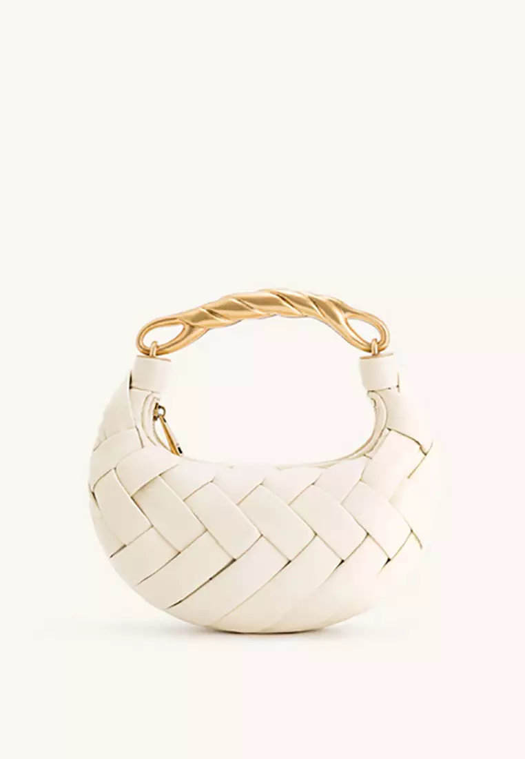 Orla Weave Handbag - White