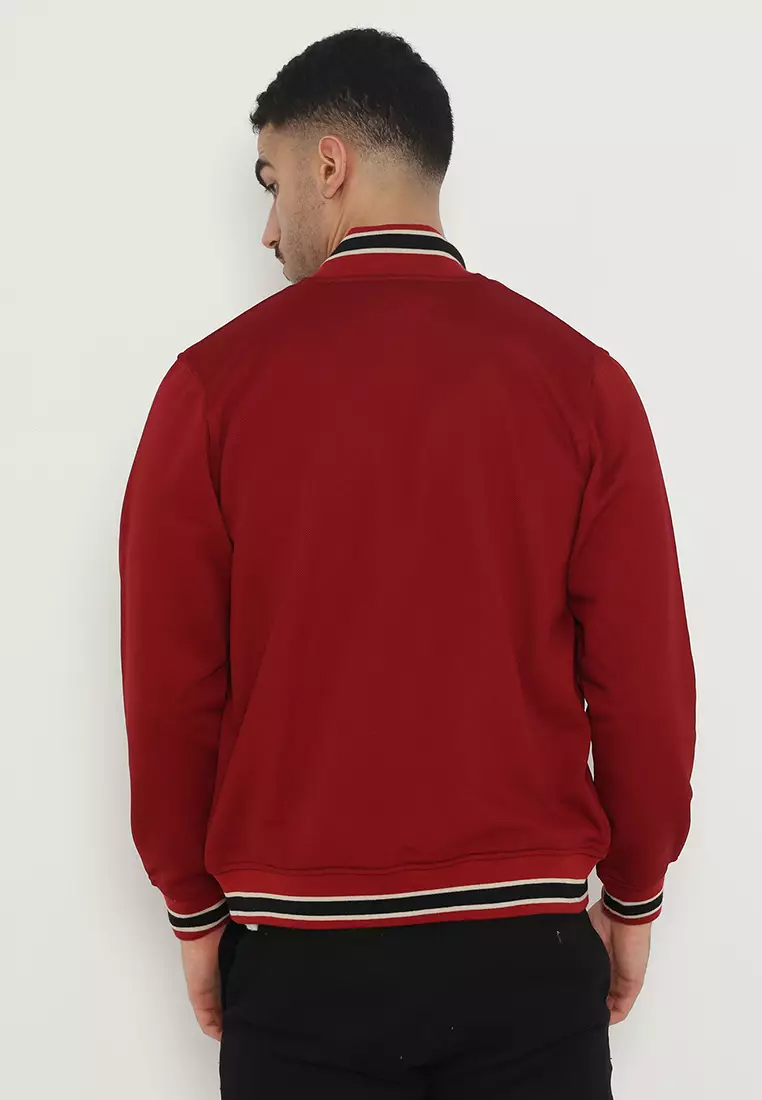 Jacket Cvc D&F Bomber Maroon