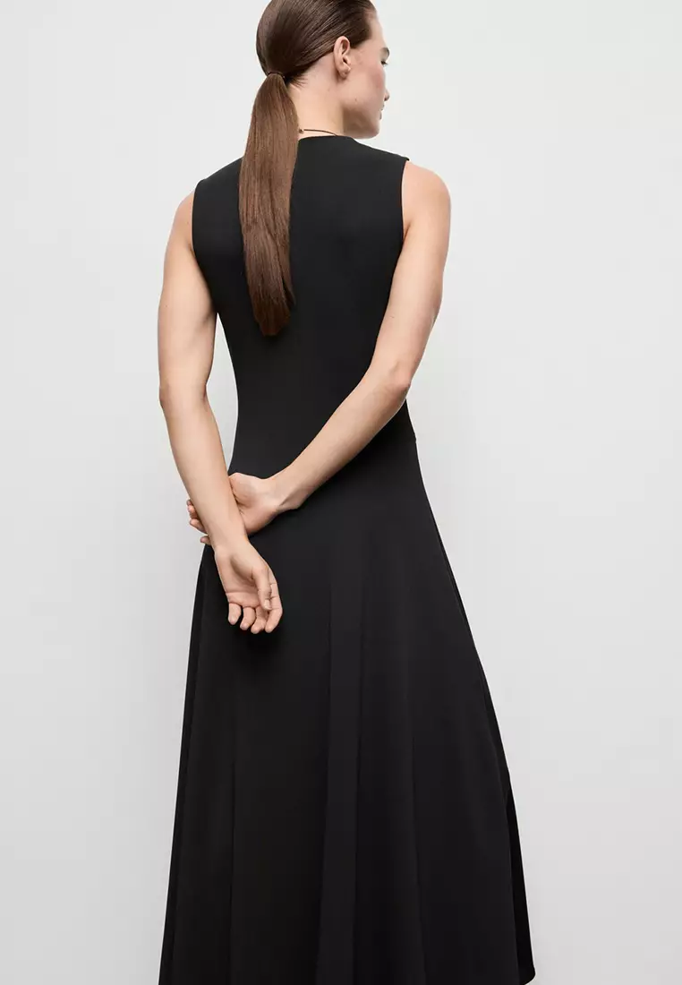 open lace back dress The Organic Cotton Waisted Dress