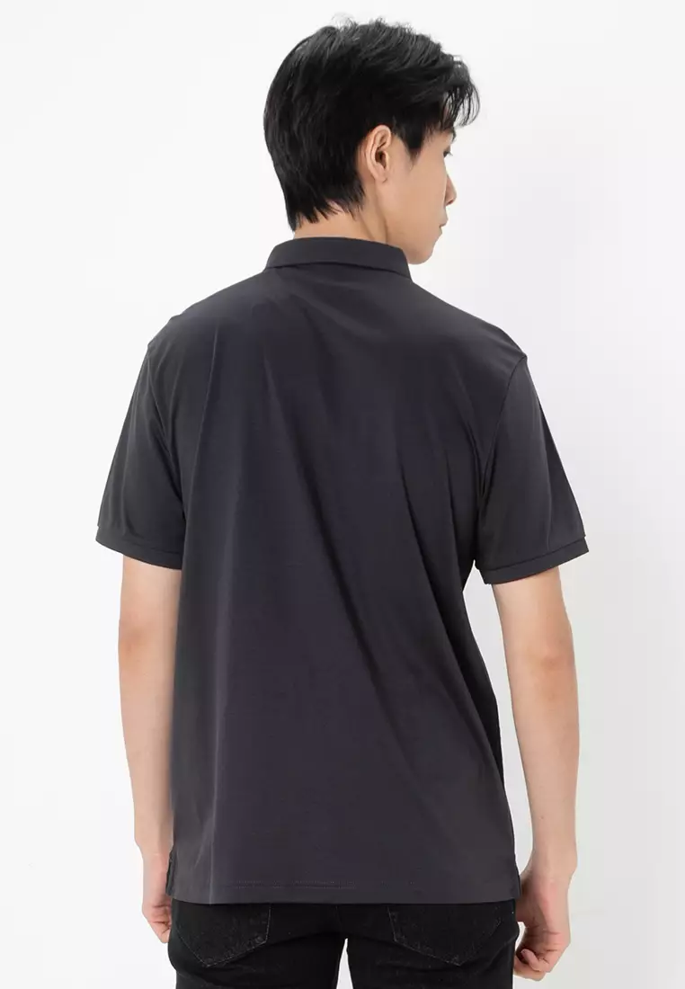 Men's Liquid Touch Short Sleeve Slim Embroidery Polo 01015291