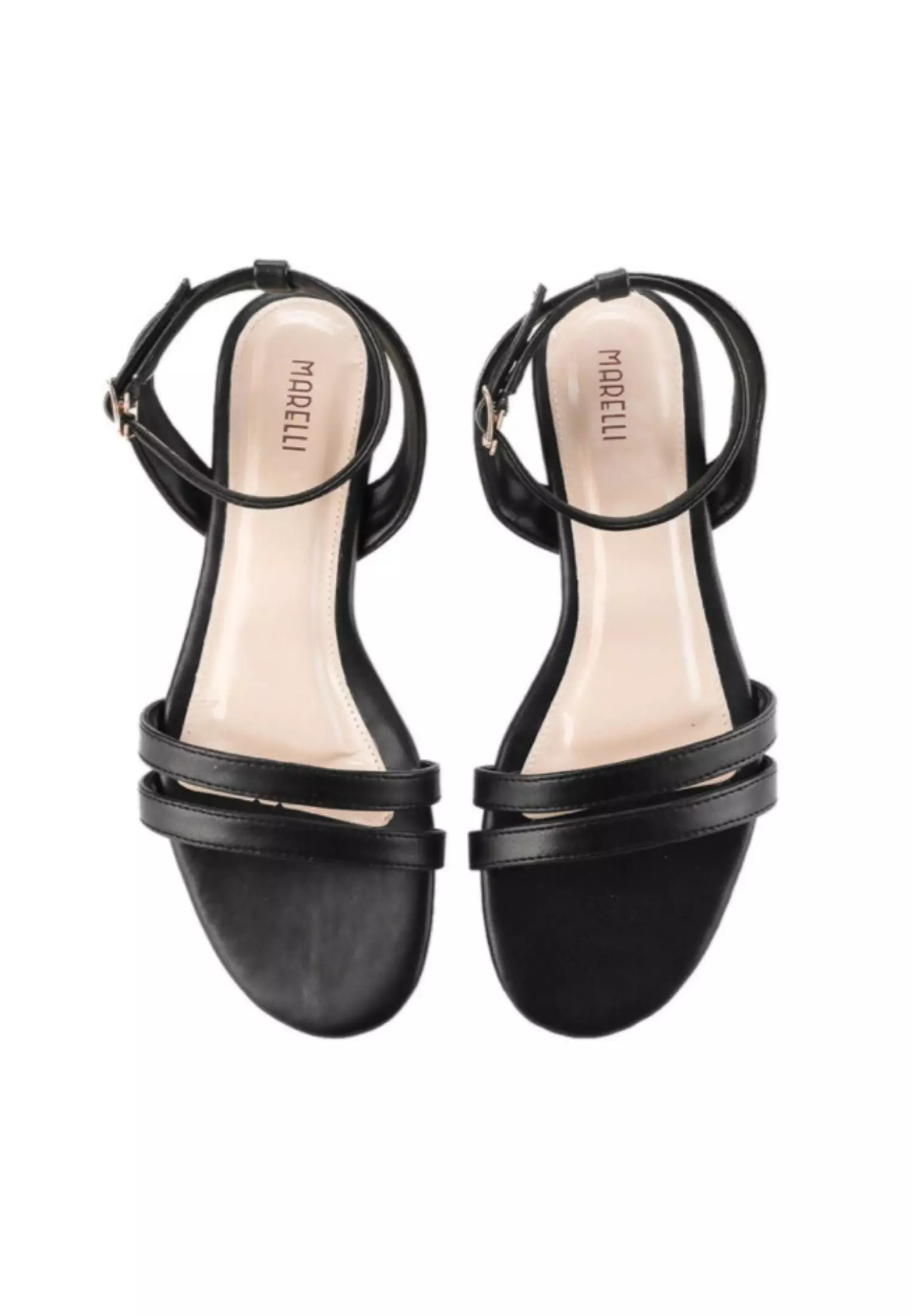 Floryn Sandal wanita Flat Slip On - Black